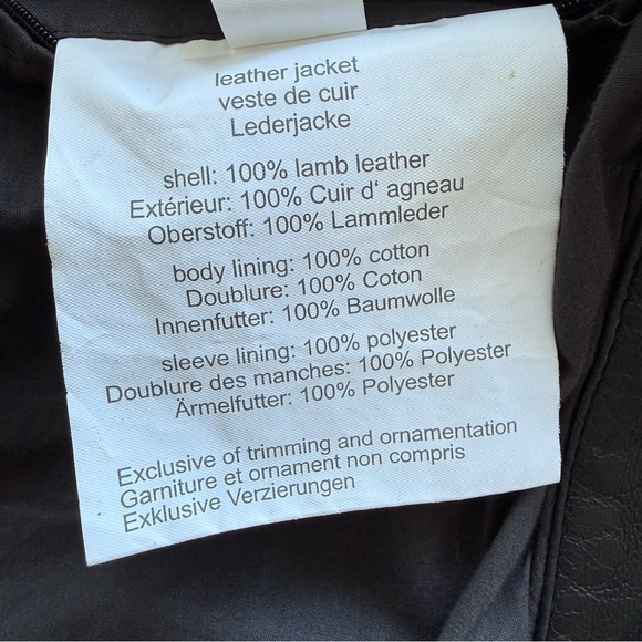 ⭐️Mauritius Leather Moto Jacket w Stars⭐️ - Picture 16 of 16